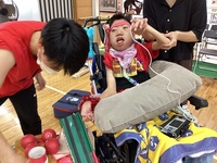 赤チーム　ボッチャshot